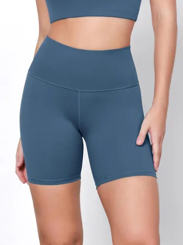 Vista 2 de ODODOS ODLEX - Paquete de 2 pantalones cortos de entrenamiento de cintura alta para mujer, control de abdomen, entrenamiento, gimnasio, atletismo