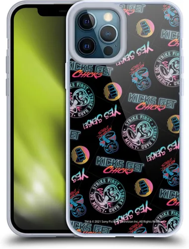 Vista 95 de Head Case Designs Funda de gel suave con licencia oficial de Cobra Kai Eagle Fang Logo Key Art compatible con Apple iPhone 7 Plus/iPhone 8 Plus