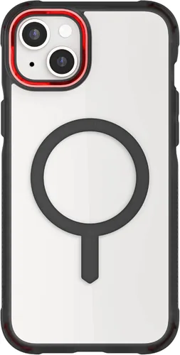Vista 86 de Ghostek Covert Clear - Funda transparente para iPhone 15 Plus, silicona a prueba de golpes, compatible con accesorios Apple MagSafe, funda Negro