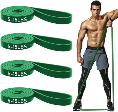 Vista 11 de ROSAPOAR Resistance Band Pull up Band Fitness Exercise Bands Natural Latex for Workout Body Stretch Powerlifting Band Fitness Sport Training at