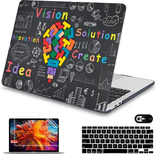 Vista 12 de Mektron para MacBook Air 13 Funda A1466/A1369 (Versión 2010-2017), Cubierta de carcasa rígida de plástico con fijación a presión para MacBook Air