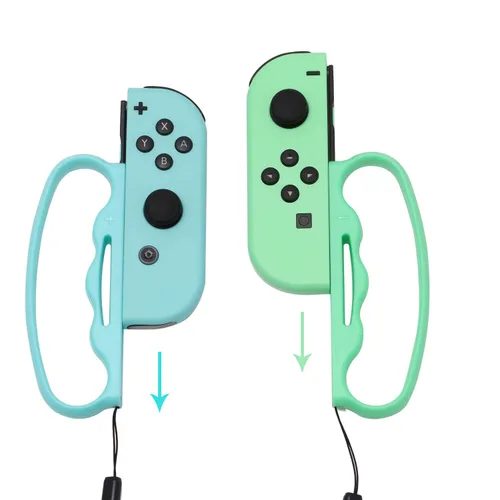Vista 10 de ECHZOVE Grip for Switch Fitness Boxing, Handle for Nintendo Switch Boxing - 2 Packs (Black)