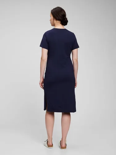 Vista 2 de GAP Women's Maternity Short Sleeve Knit Tie Dress