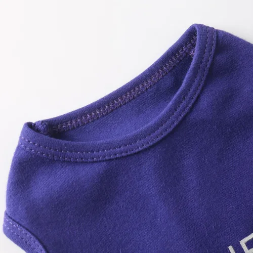 Vista 5 de Camisetas para perros pequeños con patrón de cara de perro de seguridad, tela ligera transpirable, suéter casual para perros pequeños, ropa
