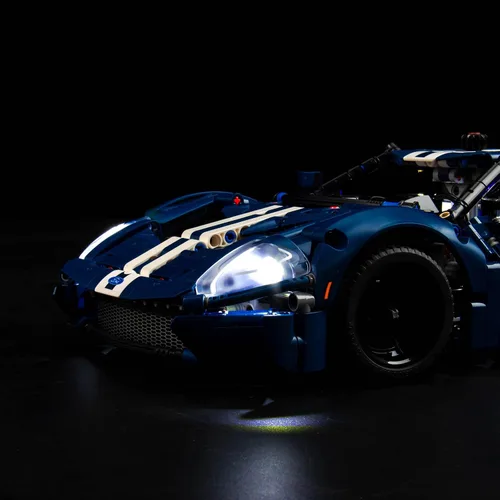 Vista 7 de Kit de luces LED para Lego Ford GT 42154, juego de iluminación de conexión USB compatible con Lego 42154 (solo luces, sin modelos Lego) (clásico)