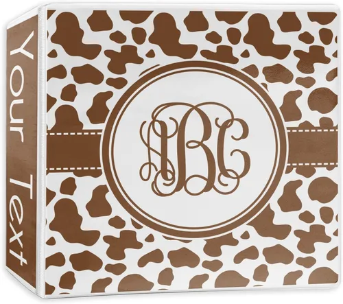 Vista 9 de Carpeta personalizada de 3 anillas con estampado de vaca - 1 pulgada
