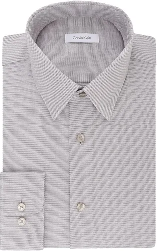 Vista 3 de Calvin Klein - Camisa de vestir, ajuste regular, ajuste elástico, para hombre, no necesita planchado.