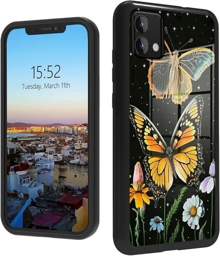 Vista 90 de Funda para Motorola Moto G Stylus 5G 2021 de vidrio templado, funda negra con diseño de mujer negra africana para mujeres y hombres, antiarañazos, a