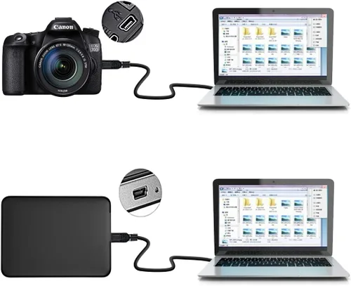 Vista 7 de USB2-A-MB-25ST, cable USB 2.0 A a Mini B de 5 pines USB de 25 pies
