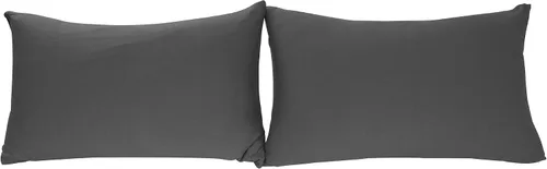 Vista 10 de Juego de 2 fundas de almohada elásticas de micropunto ultra suaves, tamaño estándar, color beige