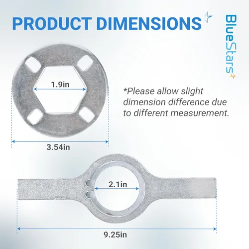 Vista 2 de BlueStars Pieza de repuesto de llave inglesa de lavadora TB123A ultra duradera – Compatible con Maytag, G.E, Kenmore, Whirlpool Washers – Reemplaza
