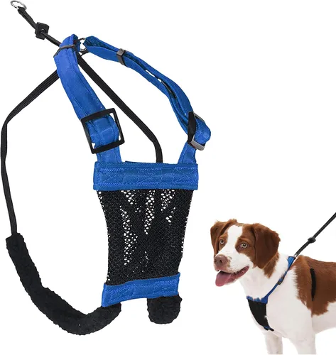 Vista 8 de Sporn Arnés para perro extra pequeño sin tirones, fácil y ajustable para cachorros en crecimiento, ligero, transpirable, nailon duradero, cuerpo