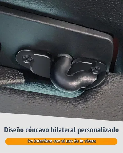 Vista 3 de Kit de reparación de visera solar de aleación de aluminio mejorado para Jeep, clip de visera solar resistente Veharvim compatible con Jeep Wrangler