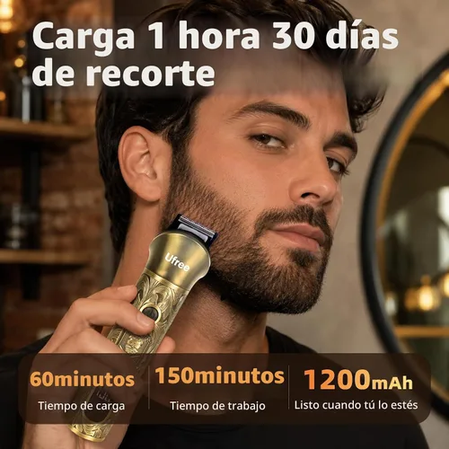 Vista 5 de Ufree Recortadora de barba profesional para hombres, maquinilla de afeitar Bronce