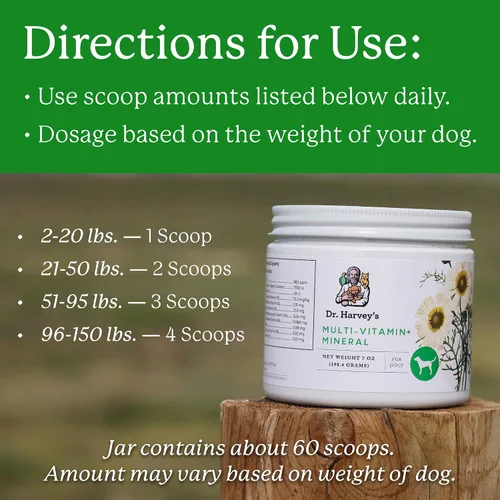 Vista 4 de Dr. Harvey's Suplemento multivitamínico y mineral a base de hierbas para perros (7 onzas)