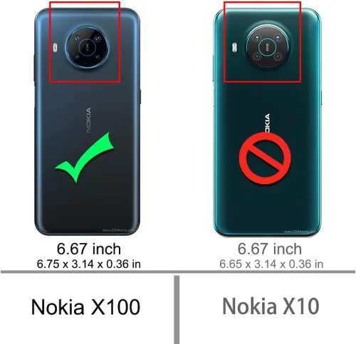 Vista 8 de Osophter Funda para Nokia X100, Nokia X100 Funda para teléfono celular flexible de absorción de golpes TPU de goma protectora para Nokia X100 (negro)