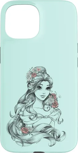 Vista 6 de iPhone 16 Disney Beauty & The Beast Floral Belle Sketch Case