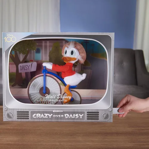 Vista 3 de Disney 100 años de maravilla Walt Disney presenta “Loco por Daisy” Pato Donald de peluche coleccionable, juguetes para niños de 5 años en adelante