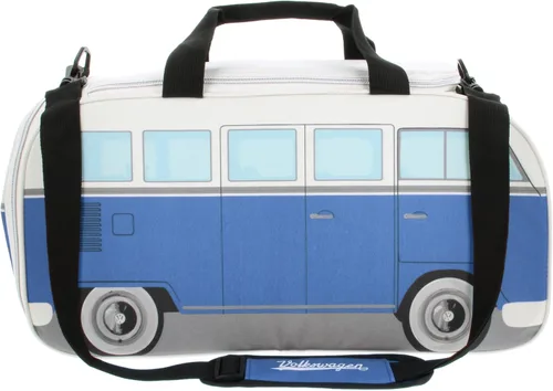 Vista 6 de BRISA VW Collection - Volkswagen Samba Bus T1 Camper Van Sport, gimnasio, bolsa de viaje, bolsa de lona con compartimento para zapatos y artículos