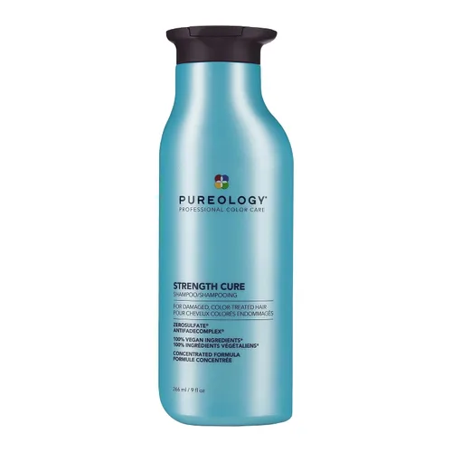 Vista 10 de Pureology Champú Strength Cure Para cabello dañado y teñido Fortifica y fortalece el cabello Sin sulfatos Vegano