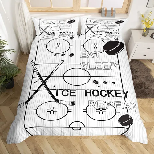 Vista 17 de jejeloiu Juego de ropa de cama de fútbol para niños, tamaño individual, juego de funda de edredón de fútbol para niños y niñas, funda de edredón