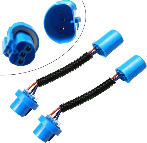 Vista 6 de x xotic tech H4 / 9003/HB2 - Adaptadores de arnés de cableado para faros delanteros, conector macho y hembra de cerámica de 14 AWG para bombilla