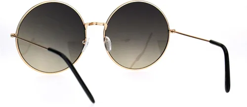Vista 4 de Anteojos de sol redondos, grandes, clásicos, estilo Joplin hippie, lentes circulares