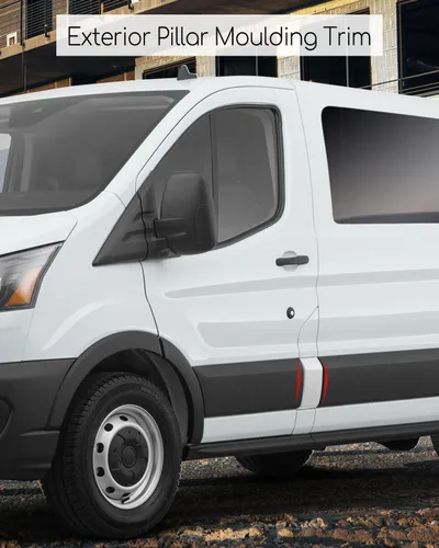 Vista 2 de Revestimiento de moldura de pilar exterior del lado izquierdo del conductor para Ford Transit 150 250 350 2015-2022 Reemplazar BK3Z6129077AA
