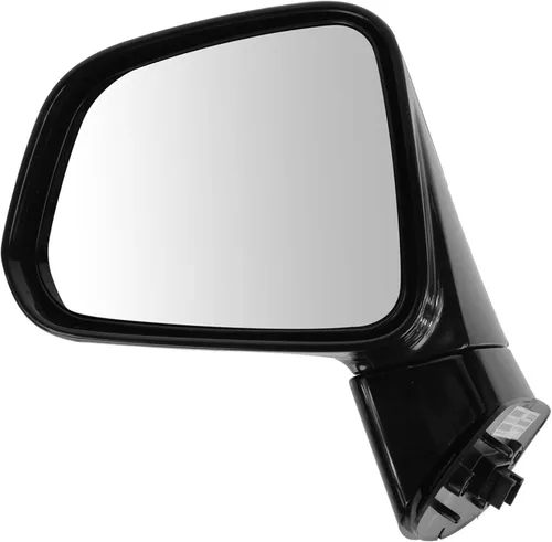 Vista 122 de TRQ Espejo plegable con calefacción eléctrica del lado del conductor con indicador de punto ciego pintura a juego negro liso compatible con Kia