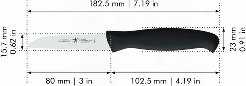 Vista 3 de HENCKELS J.A International Accessories - Juego de cuchillos de pelar, 3 piezas, color negro