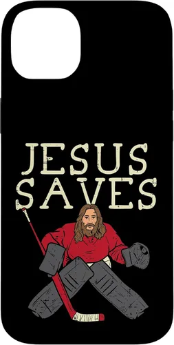 Vista 15 de Jesus Save Ice Hockey Goalie Religious Christian Goaltender Case for iPhone 17