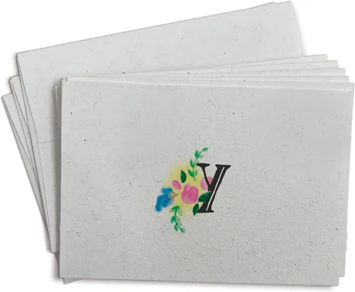 Vista 30 de Sugartown Greetings Tarjetas de notas con monograma floral - 24 tarjetas de notas de papelería con sobres (letra A)