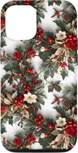 Vista 28 de Casa Decoración de vacaciones Decoración de corona Festivo Navidad caso para iPhone 16