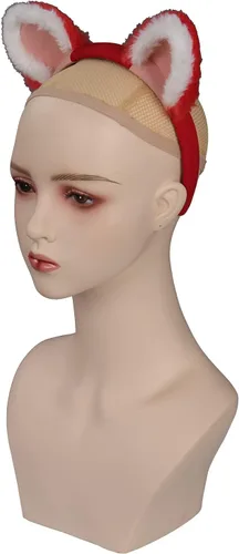 Vista 3 de Diadema para niñas con orejas para cosplay, panda, gorra de béisbol con orejas para niños