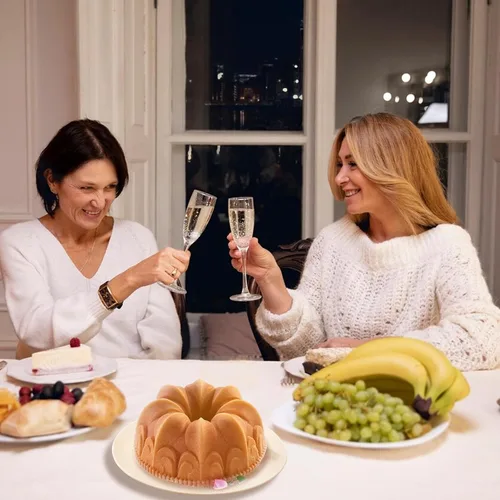 Vista 7 de Molde de aluminio para tartas, molde antiadherente para tartas Charlotte, fácil de limpiar, molde para hornear pasteles para cumpleaños, Navidad