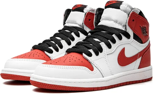 Vista 2 de Little Kid's Jordan 1 Retro High OG Heritage WhtUniv Red-Blk (AQ2664 161)