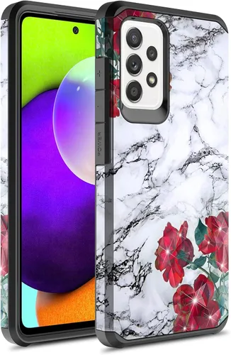 Vista 10 de Funda compatible con Samsung Galaxy A52, delgada, híbrida, a prueba de golpes, cubierta dura, a la moda, colorida, funda para Samsung Galaxy A52 4G