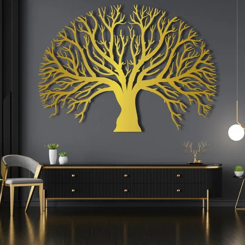 Vista 5 de Decoración de pared de metal, arte de pared de metal, arte de pared del árbol de la vida, decoración de pared de árbol genealógico, decoración
