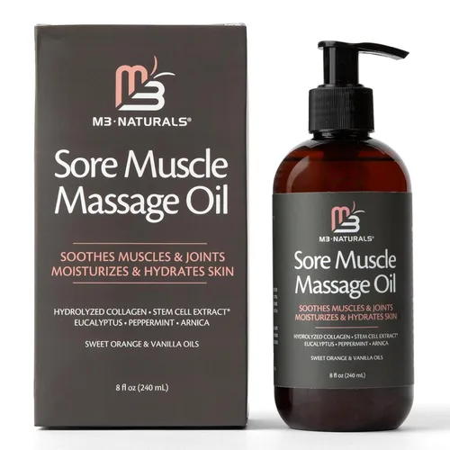 Vista 3 de Aceite de masaje para dolores musculares de árnica con colágeno, células madre y mentol, terapia anticelulitis para todo el cuerpo, tratamiento