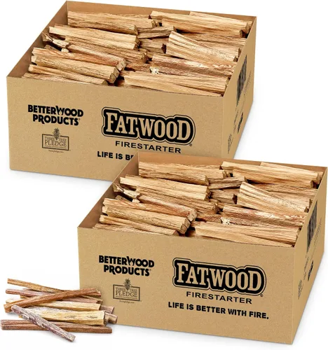 Vista 18 de Firestarter de madera de pino totalmente natural para chimenea, quimeneas, parrilla o estufas de pellets y leña, cubo de abedul de 5 libras
