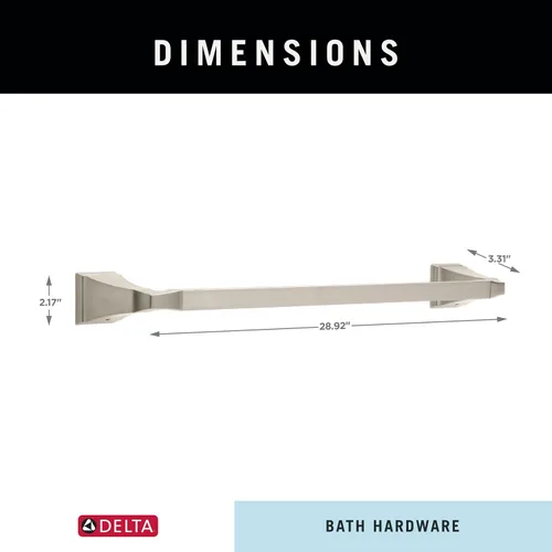Vista 5 de DELTA FAUCET 75118-SS Dryden - Toallero de acero inoxidable brillante (18.0 in)