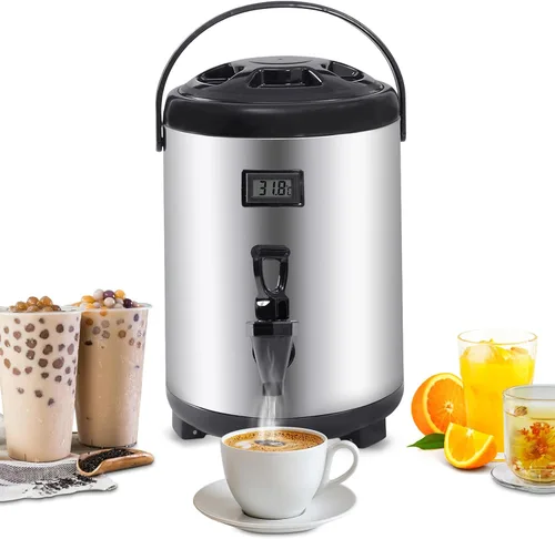 Vista 15 de Dispensador de bebidas aislado, dispensador térmico de bebidas frías y calientes de 12 litros/3.17 galones, dispensador de bebidas calientes aislado