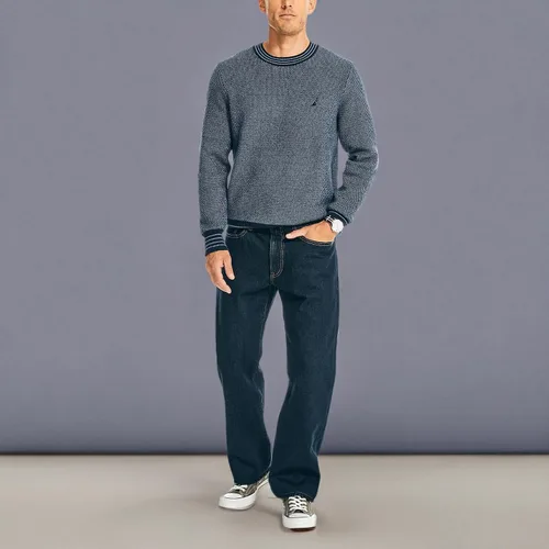Vista 7 de Nautica Pantalones de mezclilla para hombre, de ajuste holgado, con 5 bolsillos