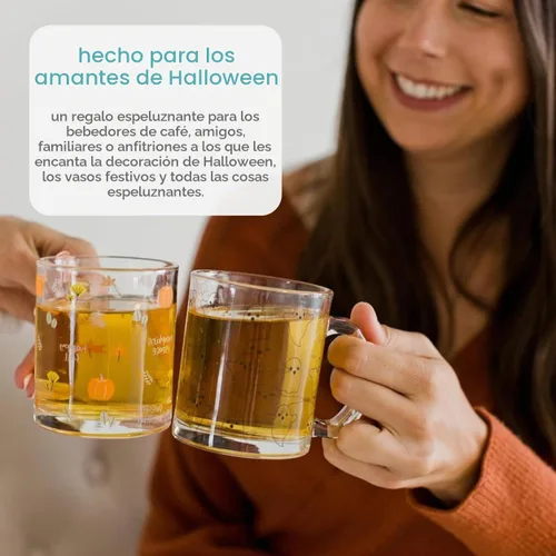 Vista 4 de Pearhead Taza de café de cristal fantasma Taza fantasma de cristal
