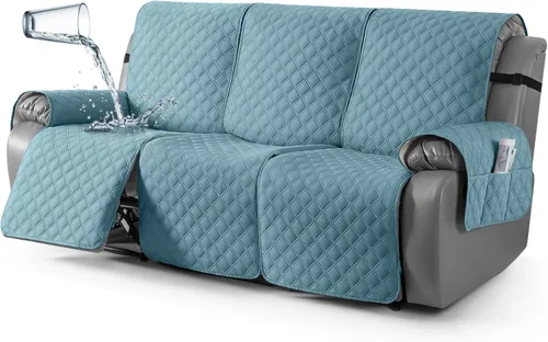 Vista 40 de TAOCOCO - Funda antideslizante para silla reclinable, funda para sofá, funda para silla reclinable pequeña con correas elásticas, protector