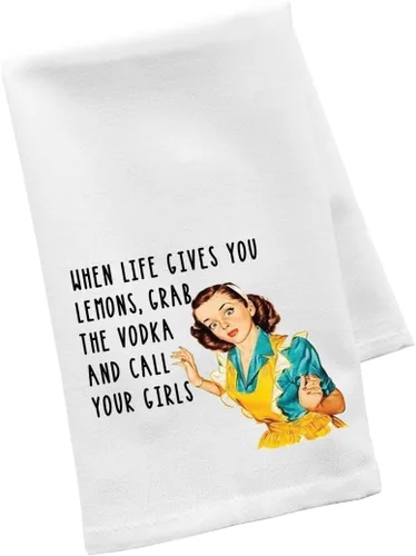 Vista 24 de Andaz Press Toalla de Cocina Personalizada, Toalla de Té de Saco de Harina, La Mejor Mamá de Todos los Tiempos Nombres Personalizados de Niños