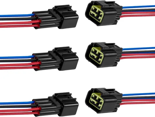 Vista 9 de Conectores impermeables de 2 pines, conector de cable eléctrico automotriz impermeable de 16AWG, macho hembra de desconexión rápida para automóvil