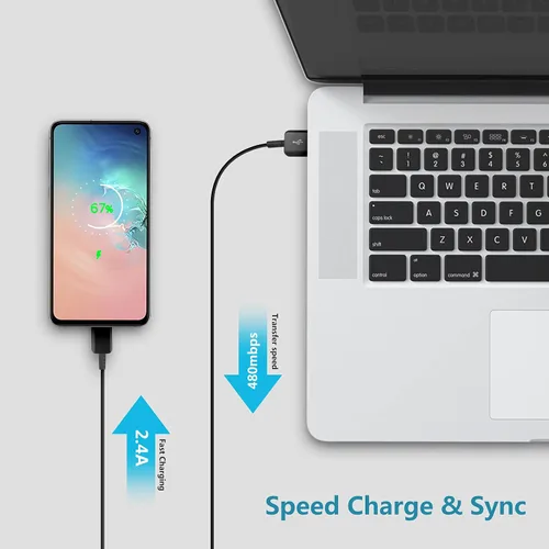Vista 5 de KAIMENGLONG - Kit de cargador rápido adaptable, cargador de pared USB de carga rápida para Samsung Galaxy S21/S21 Ultra 5G / S10 /S20 / S10e / S9