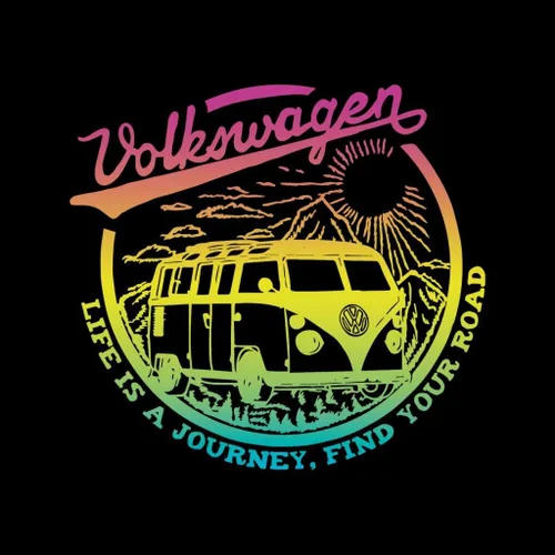 Vista 2 de Volkswagen Camiseta para mujer Life is A Journey
