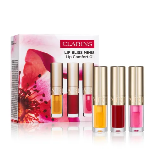 Vista 24 de Clarins Lip Comfort Oil Aceite labial hidratante, nutritivo y humectante Acabado ligero, alto brillo Calma, conforta y protege los labios
